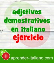 adjetivos demostrativos en italiano