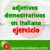 adjetivos demostrativos en italiano